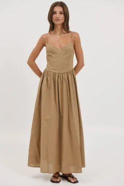 Abbie Maxi Dress Latte