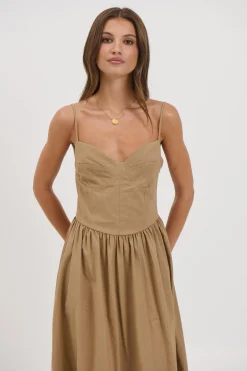 Abbie Maxi Dress Latte