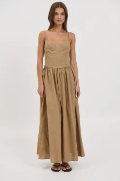 Abbie Maxi Dress Latte