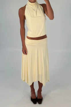 Adeline Midi Skirt Butter