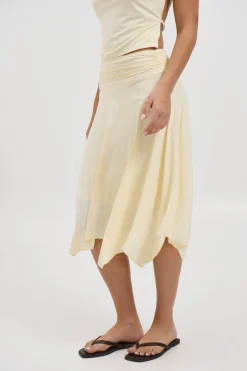 Adeline Midi Skirt Butter