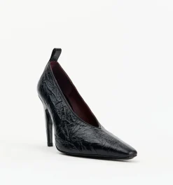 Alias Mae Floyd Black Crinkle Leather