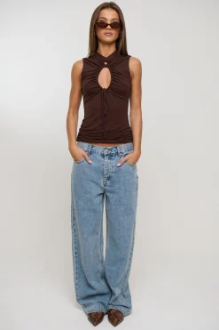 Alisha Top Chocolate