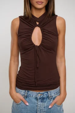 Alisha Top Chocolate