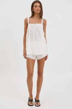 Alora Lace Set White