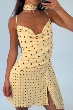 Alora Scoop Dress Lemon