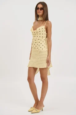 Alora Scoop Dress Lemon