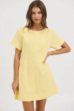 Amy Mini Dress Lemon