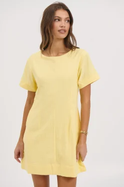 Amy Mini Dress Lemon