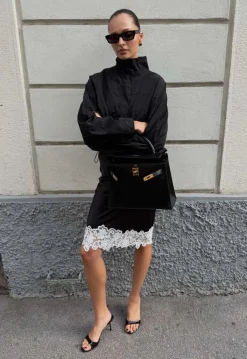 Anchored Midi Skirt Noir