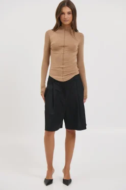 Anisa Turtle Neck Walnut