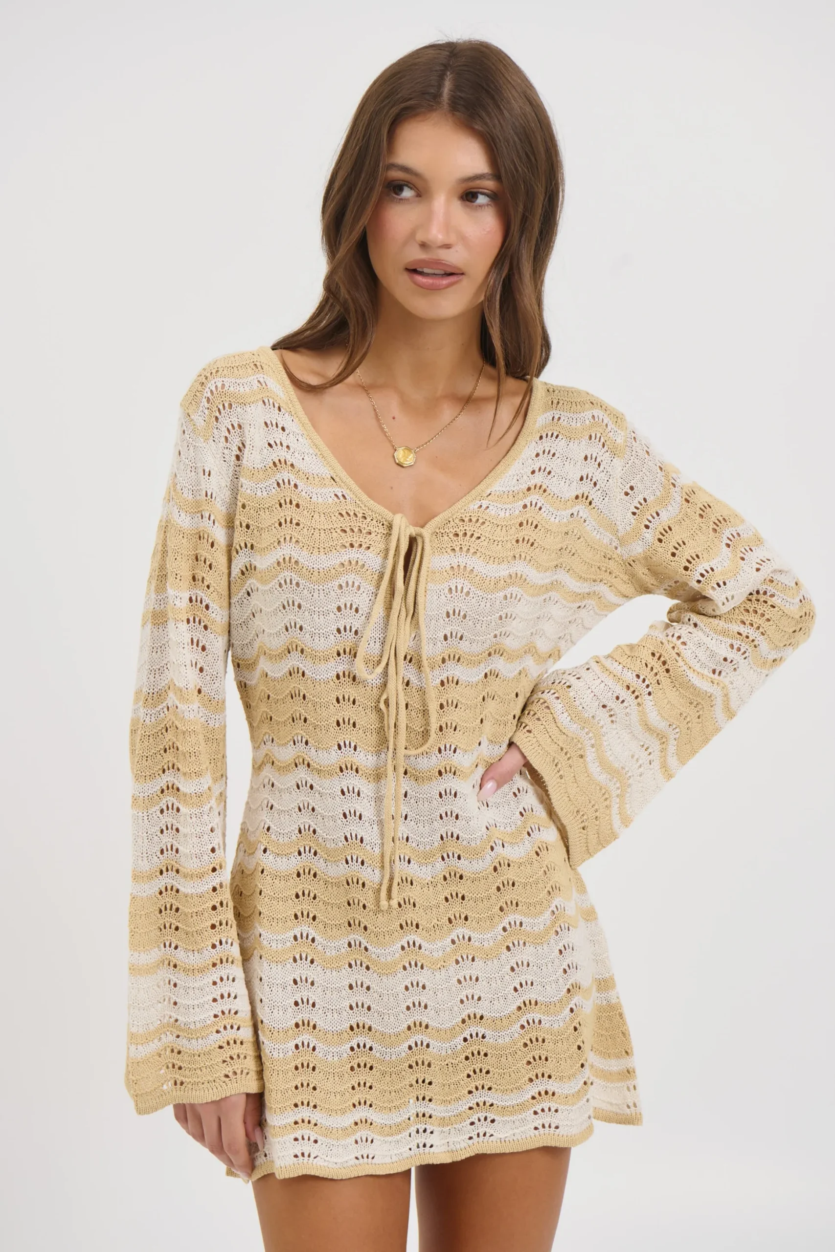 Aria Mini Dress Sand
