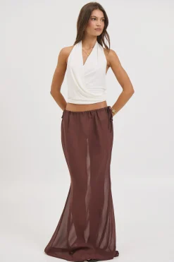 Arianne Maxi Skirt Chocolate