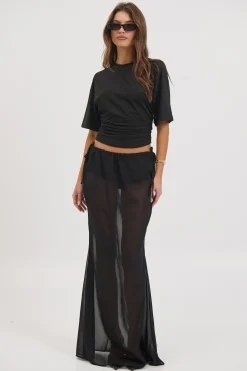 Arianne Maxi Skirt Ink