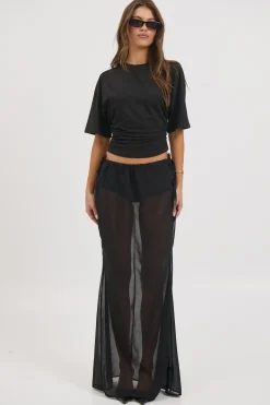 Arianne Maxi Skirt Ink