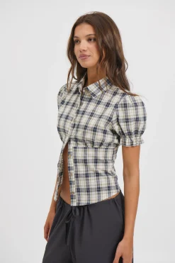 Astra Short Sleeve Shirt Beige