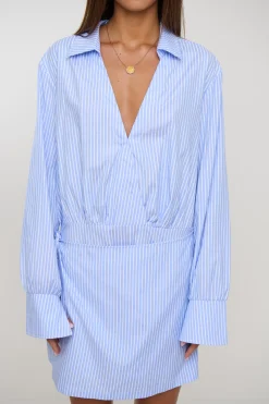 August Shirt Dress Blue