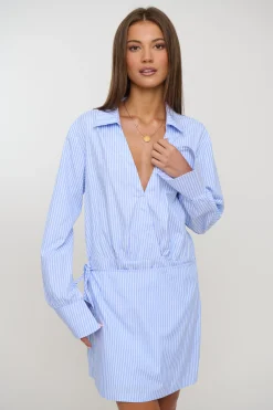 August Shirt Dress Blue