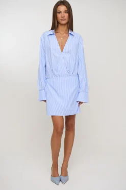 August Shirt Dress Blue