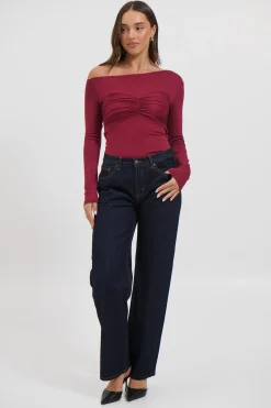 Avery Mid Rise Jean Dark Indigo