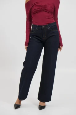 Avery Mid Rise Jean Dark Indigo