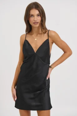 Belly Mini Dress Black