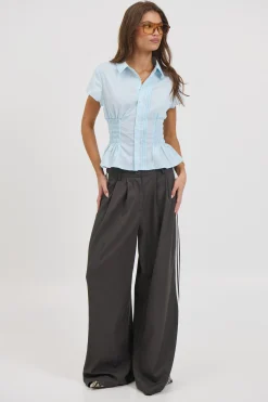 Bianca Short Sleeve Shirt Sky