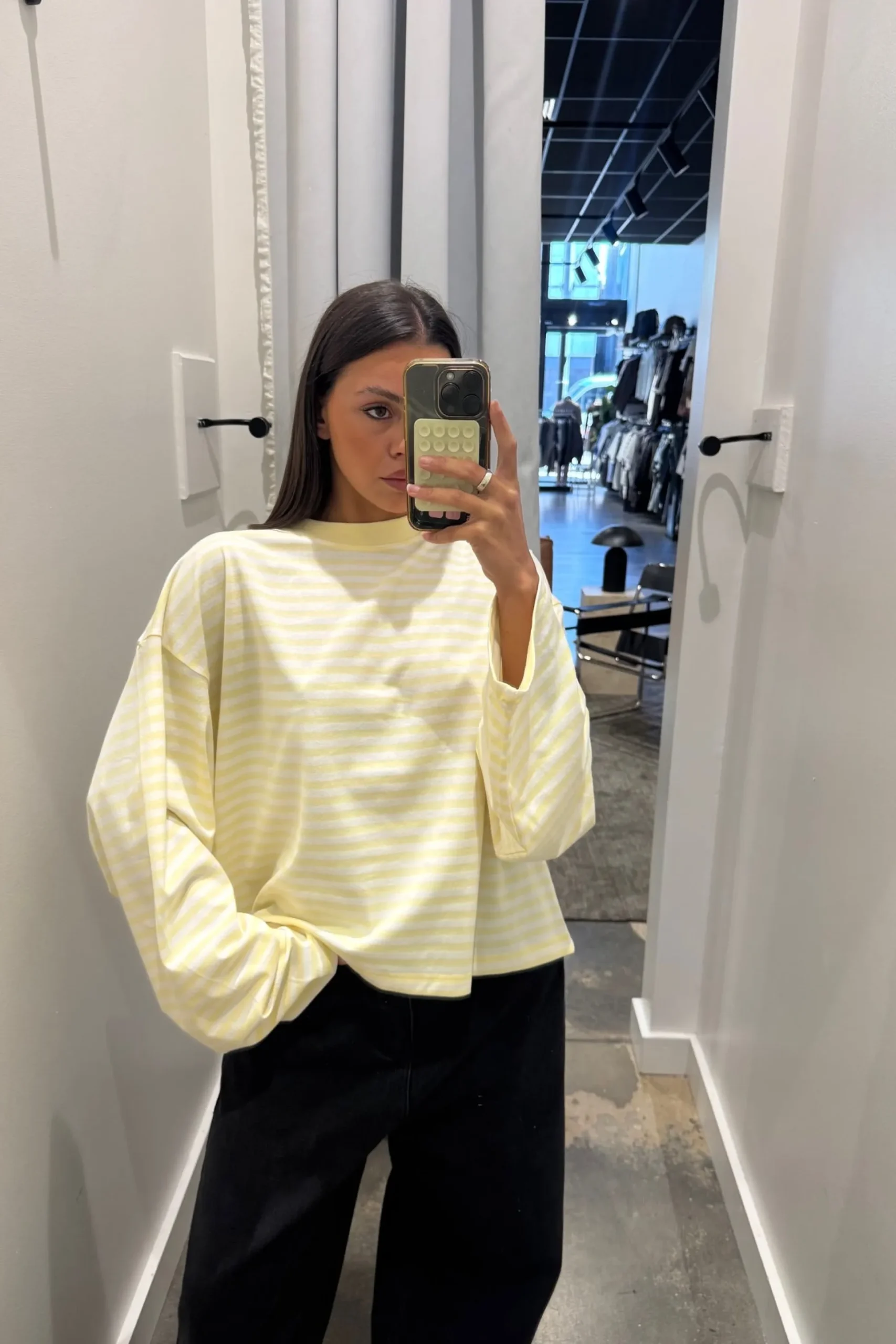 Bloom Long Sleeve Lemon Stripe