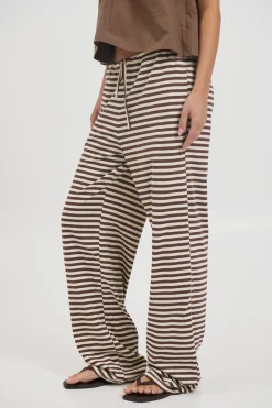 Bloom Pant Dark Chocolate Stripe