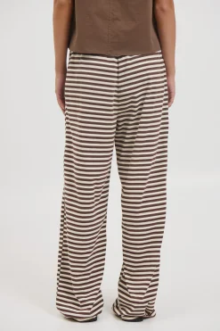 Bloom Pant Dark Chocolate Stripe