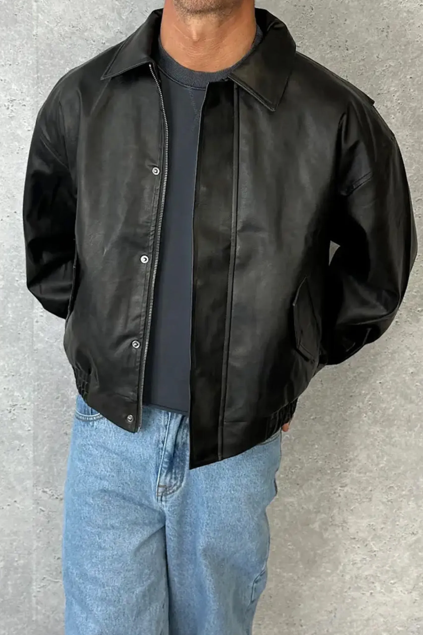 Bomber Jacket Vintage Black