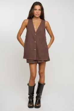 Bonnie Set Chocolate Denim