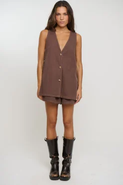 Bonnie Set Chocolate Denim