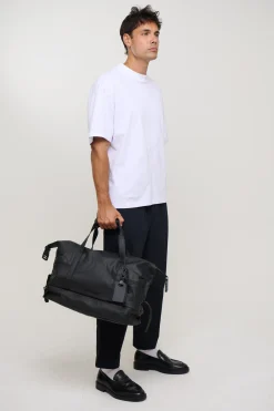 Bronze Snake Travel Bag Black