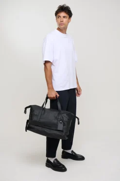 Bronze Snake Travel Bag Black