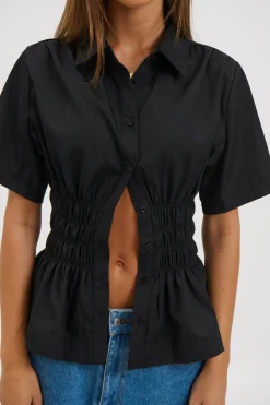 Brooke Short Sleeve Shirt Black