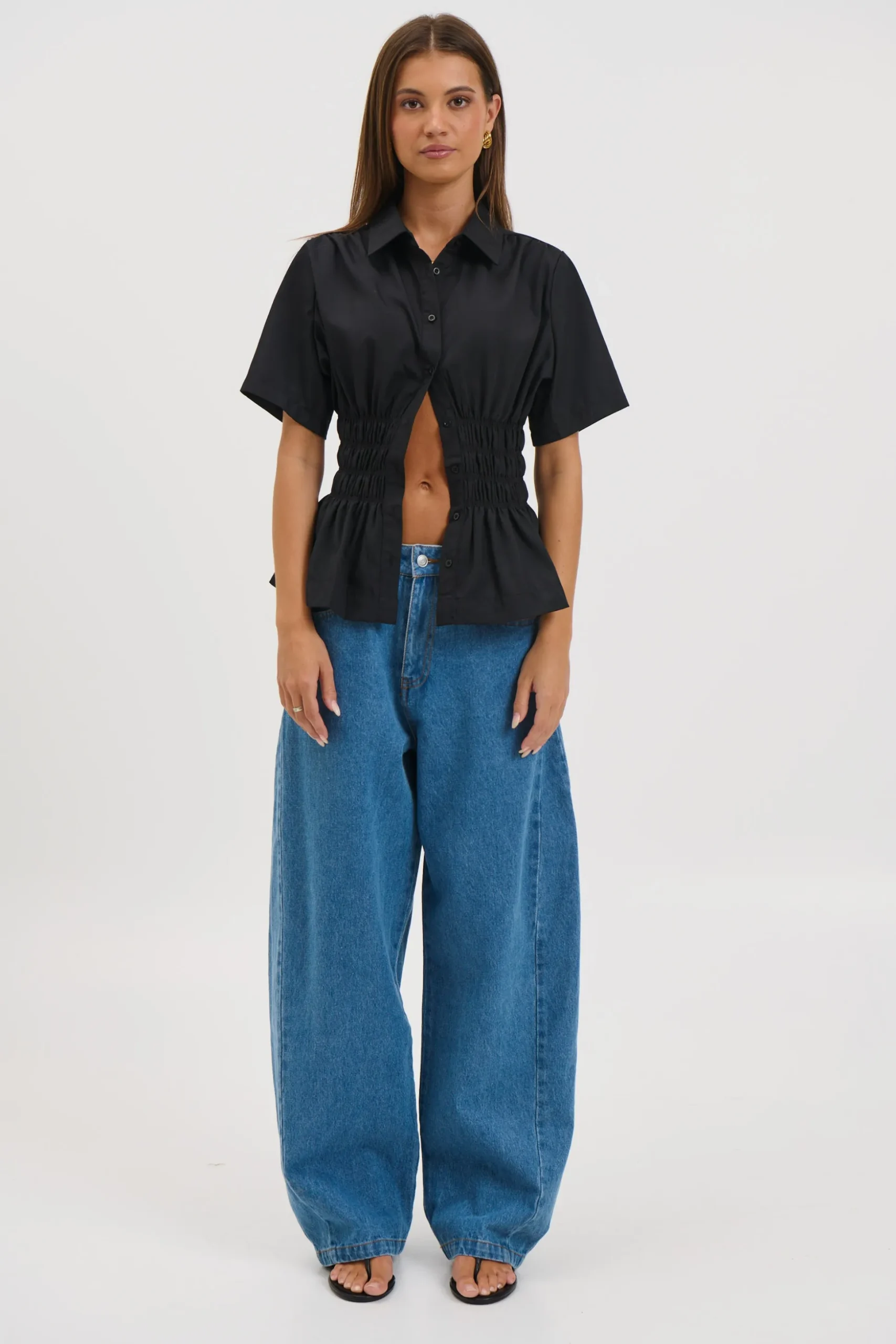 Brooke Short Sleeve Shirt Black