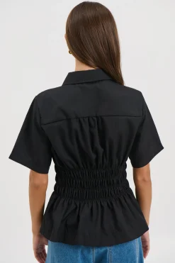 Brooke Short Sleeve Shirt Black