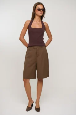Brooks Bermuda Short Chocolate