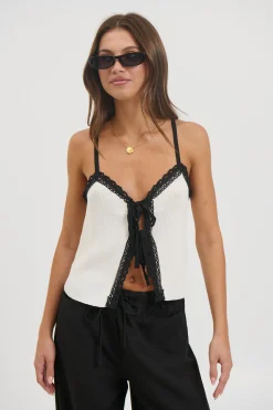 Byron Lace Cami White
