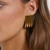 Calista Plate Earring 18K Gold Plated