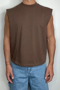 Callin Crop Tank Choc