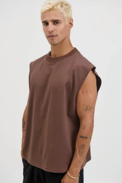 Callin Crop Tank Choc