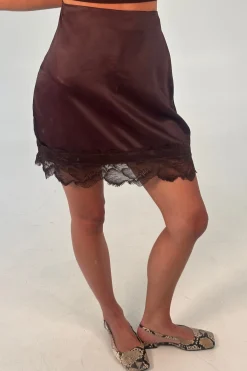 Camille Mini Skirt Chocolate