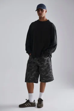 Camo Baggy Short Khaki