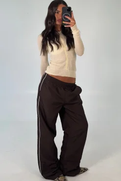 Carey Track Pant Chocolate