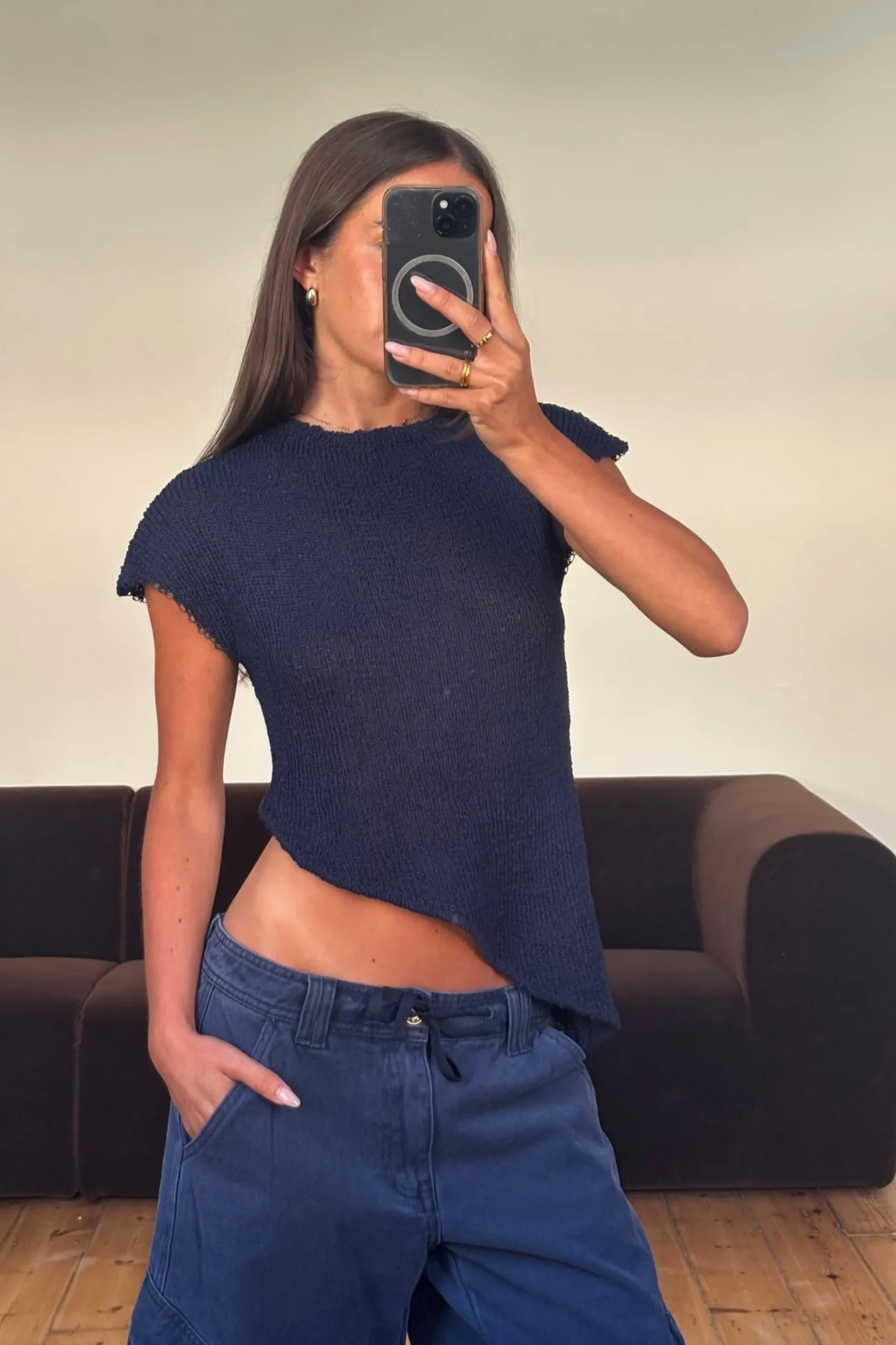 Cassie Top Navy