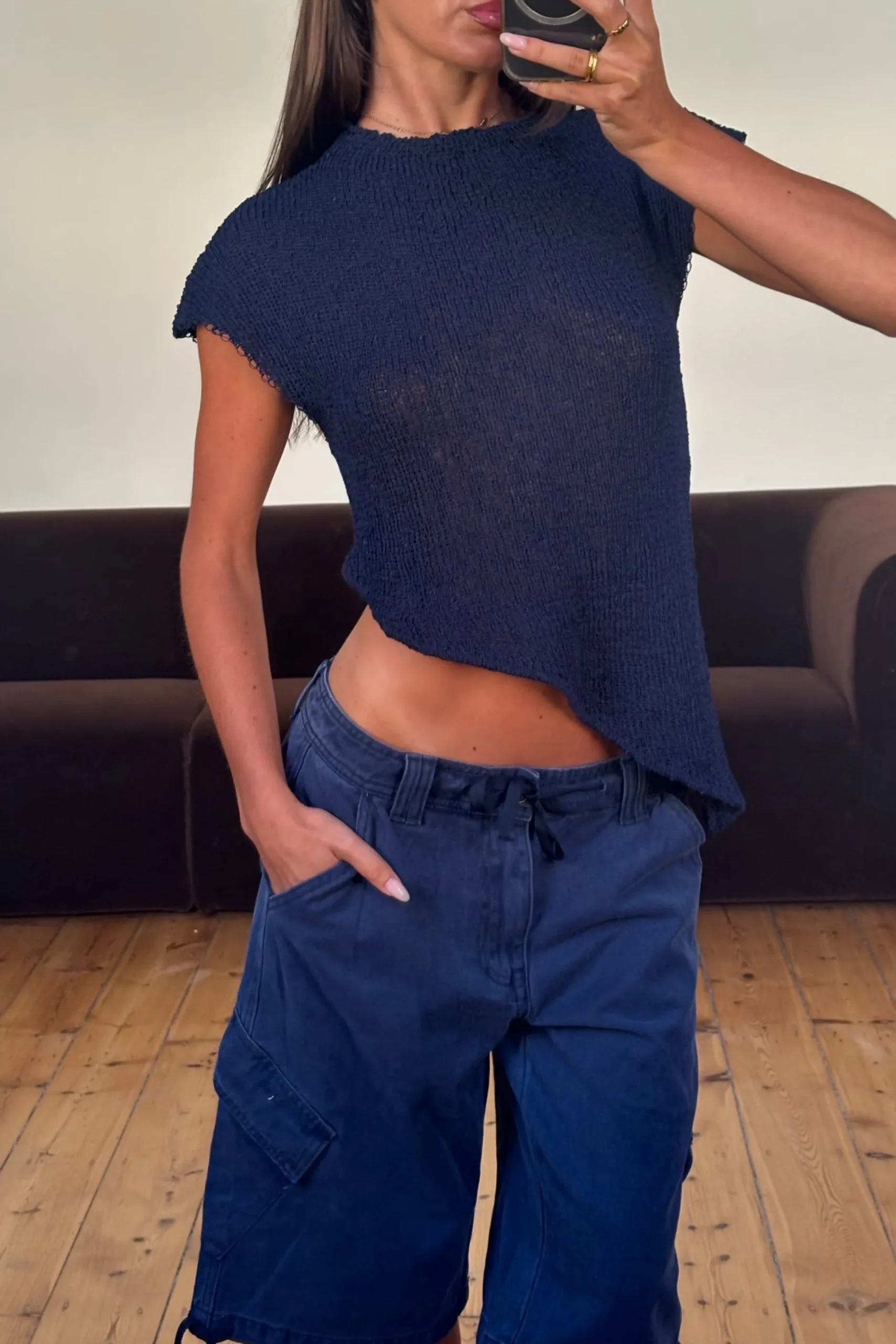Cassie Top Navy