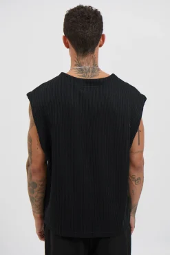 Cassius Knitted Vest Black
