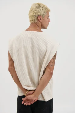 Cassius Knitted Vest Sand